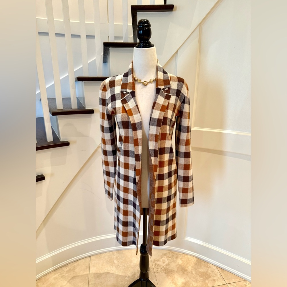 LOFT Buffalo Plaid Cardigan